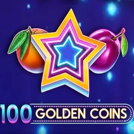 100 Golden Coins slot logo by Amusnet Interactive at Lizaro Casino
