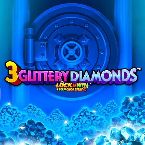 Enjoy 3 Glittery Diamonds by PearFiction Studios – logo hosted on lizaroocasino.com