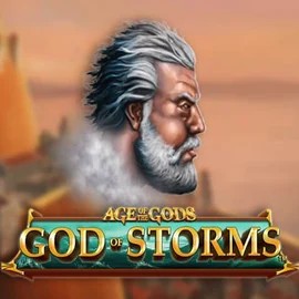 Age Of The Gods: God of Storms logo – Slots by Playtech at Lizaro Casino