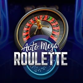 Auto Mega Roulette slot logo by Pragmatic Play at Lizaro Casino