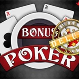 Bonus Poker Deluxe - 3 Hands online game logo by RTG (Reel Time Gaming) on lizaroocasino.com