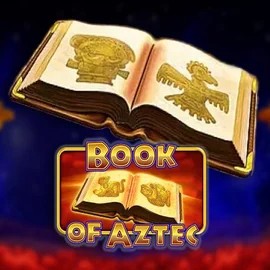 Book of Aztec slot logo by Amatic Industries at Lizaro Casino