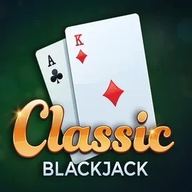 Classic Blackjack slot logo by Red Tiger Gaming at Lizaro Casino