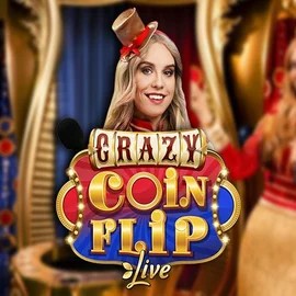 Crazy Coin Flip logo by Evolution at Lizaro CasinoCrazy Coin Flip