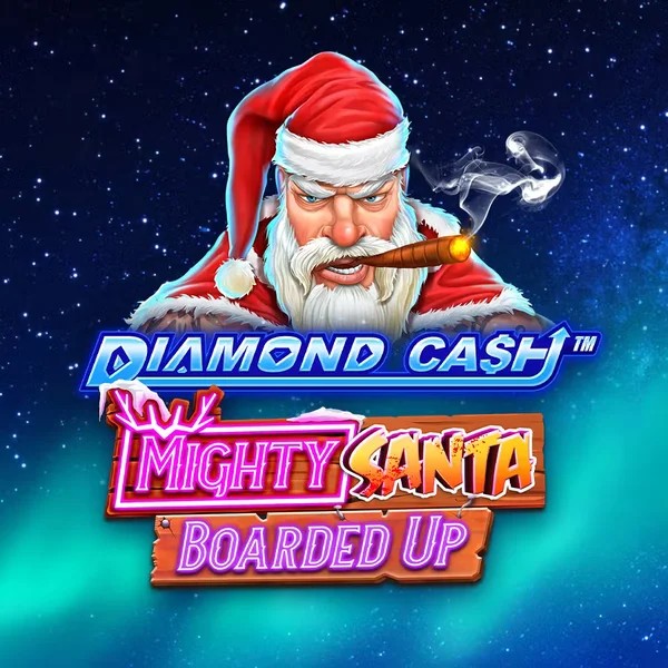 Diamond Cash Mighty Santa Boarded Up logo – Slots by Greentube at Lizaro Casino