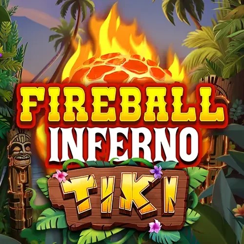 Slots logo of Fireball Inferno Tiki from NetEnt at Lizaro Casino