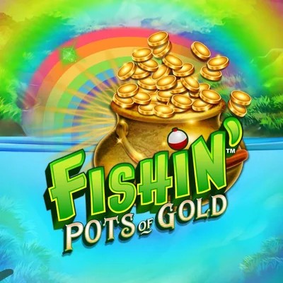Official Slots logo: Fishin Pots Of Gold by Gameburger Studios at Lizaro Casino