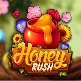 Honey Rush slot logo by Play'n GO at Lizaro Casino