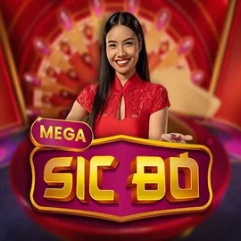 Mega Sic Bo online game logo by Pragmatic Play on lizaroocasino.com