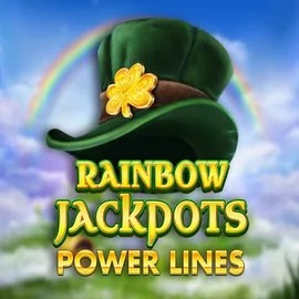 Rainbow Jackpots Power Lines slot visual from Red Tiger Gaming available on lizaroocasino.com