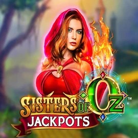 Sisters Of Oz Jackpots slot logo by Triple Edge Studios at Lizaro Casino