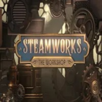 Steamworks The Workshop logo – Slots by Peter & Sons at Lizaro Casino