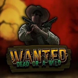 Wanted Dead or a Wild online game logo by Hacksaw Gaming on lizaroocasino.com